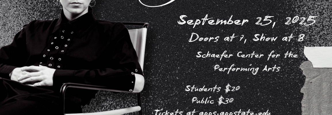 PVRIS announcement post, text reads "APPS Presents: PVRIS! September 25th, 2025, Doors at 7, Show at 8, Schaefer Center for the Performing Arts, student tickets $20, public tickets $30, tickets available at apps.appstate.edu"